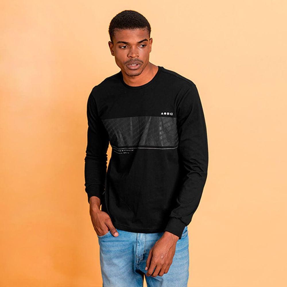 Camiseta Gangster Masculina Manga Longa Basic