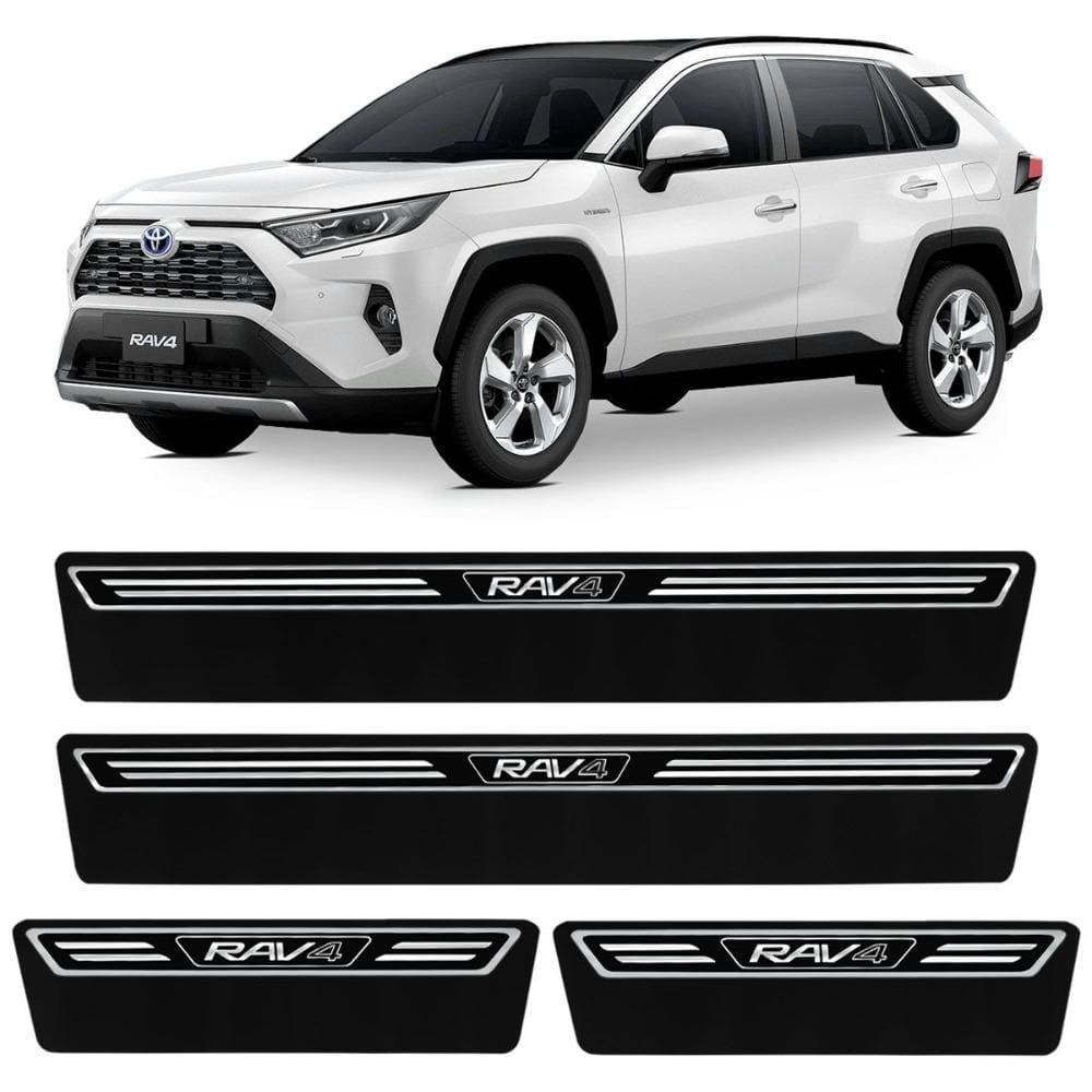 Jogo de Soleira Premium Rav4 2017 a 2022 Elegance 4 Portas