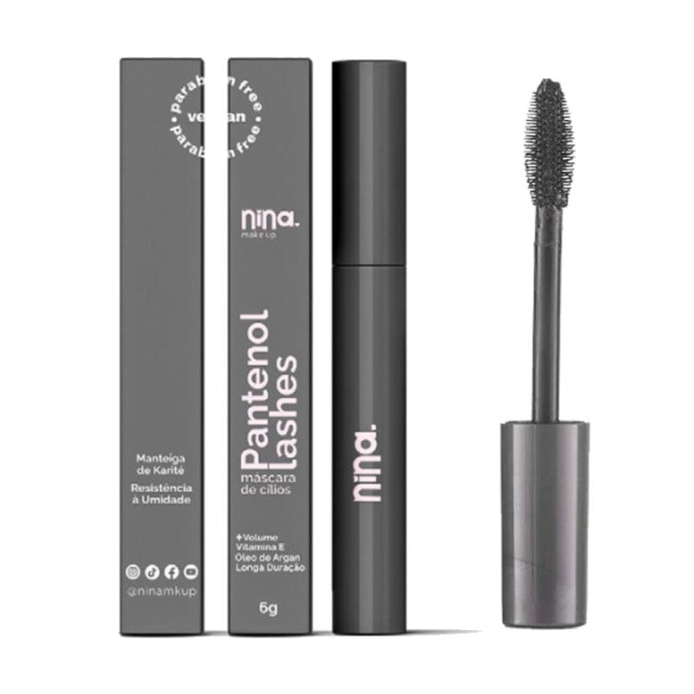 Mascara de Cilios Pantenol Lashes Volume 6G - Nina Makeup
