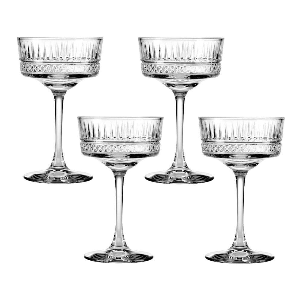 Taça De Vidro Pasabahçe Para Champanhe 260 ml Elysia 4 Peças