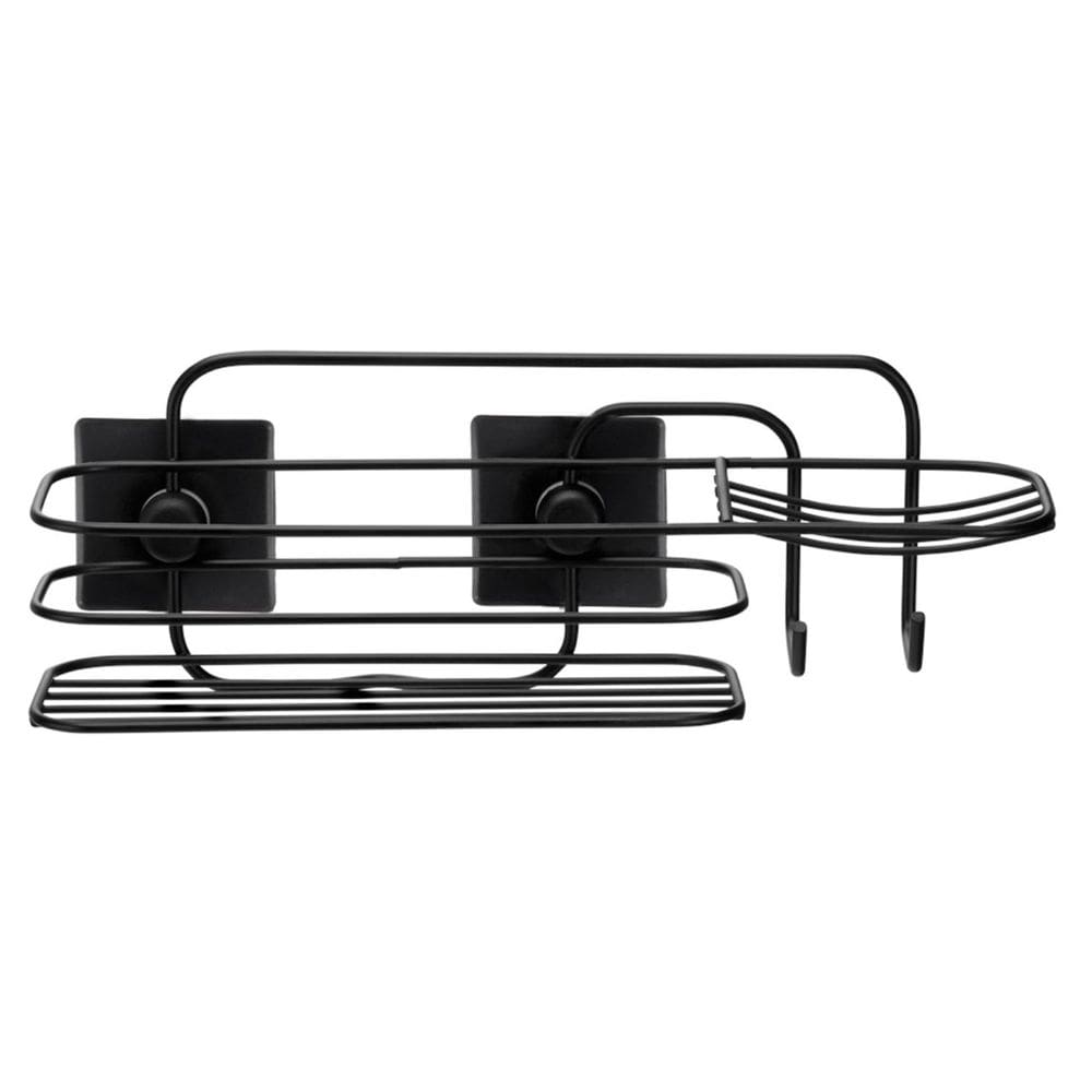 Suporte para Shampoo e Sabonete Arthi Dupla Face Preto