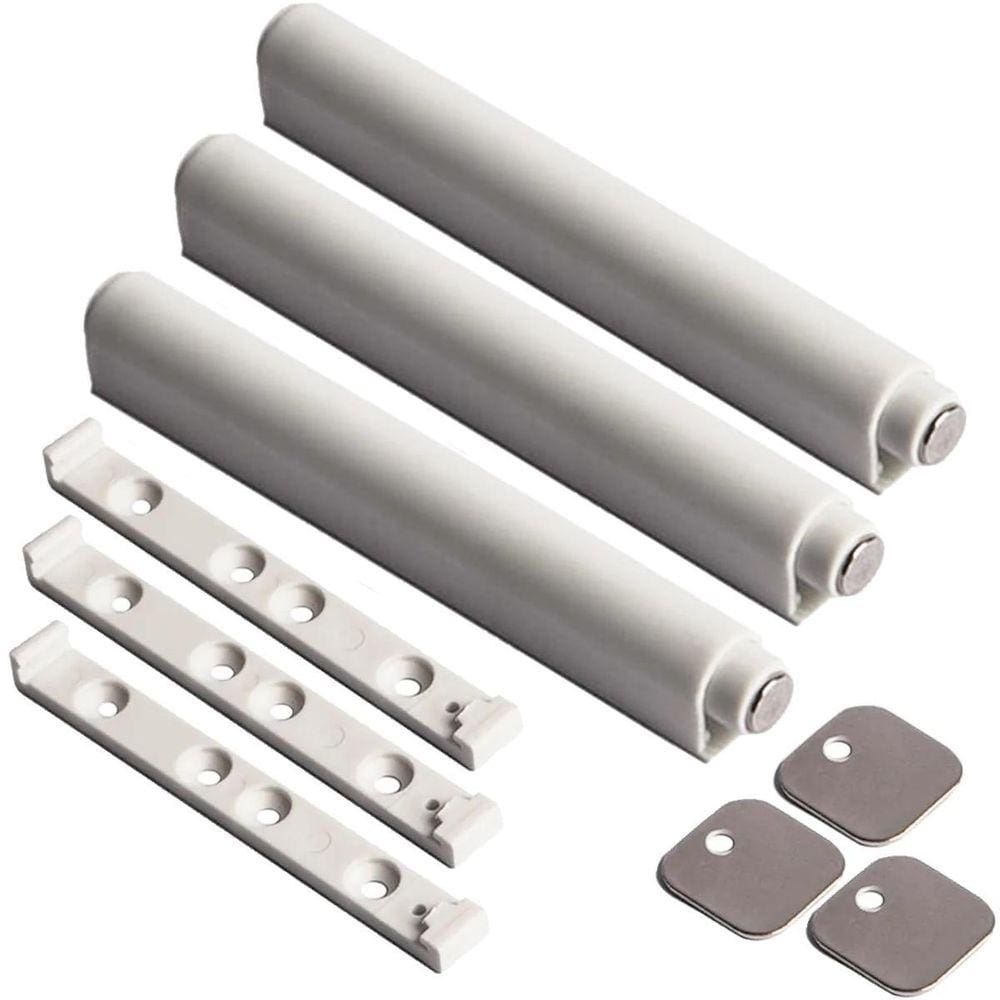 Fecho Toque Magnético Pulsador F0145 Branco De Embutir Hardt