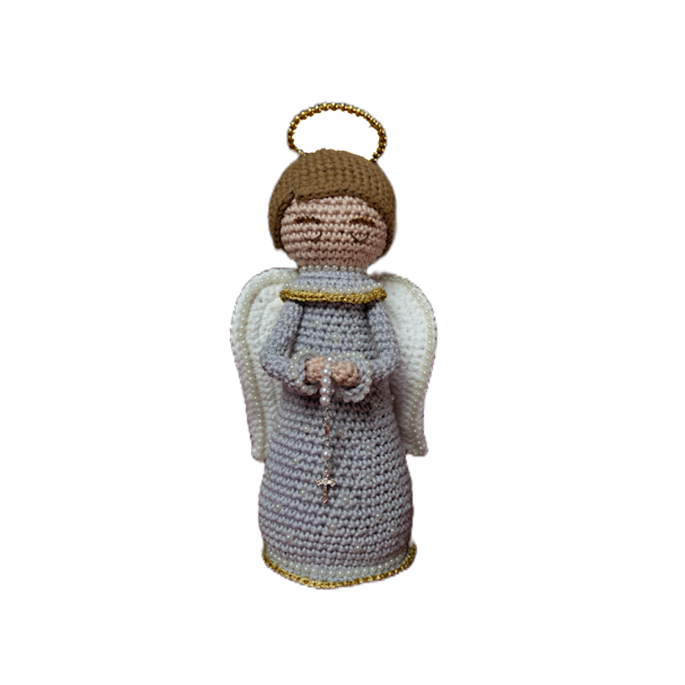 Lindo Anjinho Da Guarda Feito Em Crochê Amigurumi