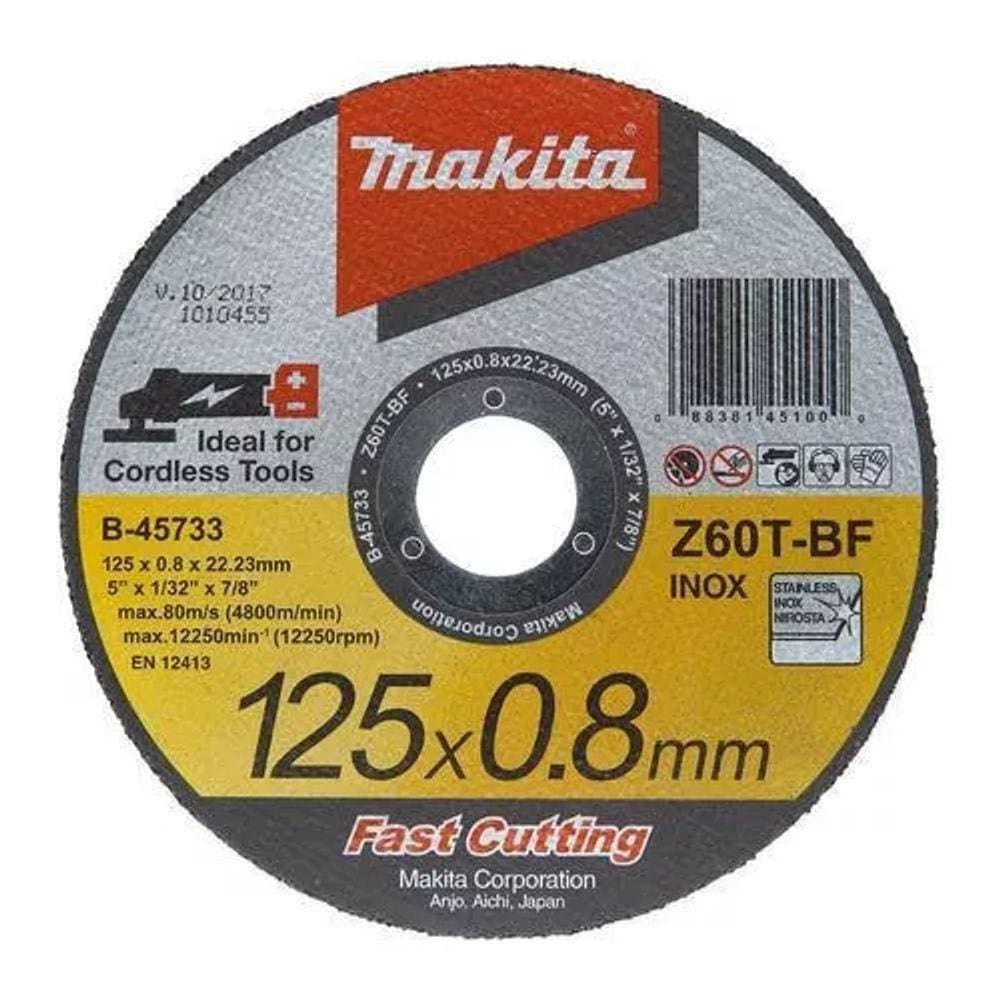 Disco De Corte Abrasivo Fast Cutting 125X0,8X22,23Mm B-45733 Makita