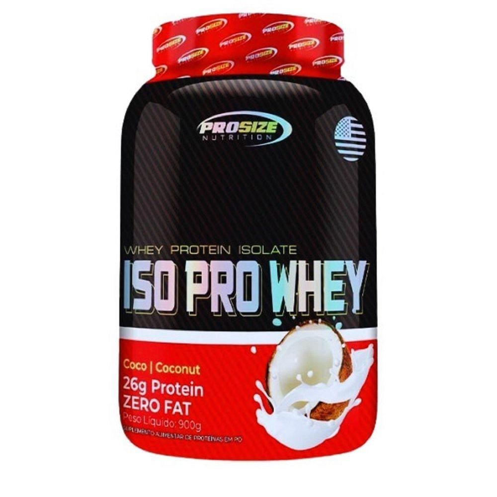 Whey Isolado Novo Iso Pro Size Nutrition 900G - Coco