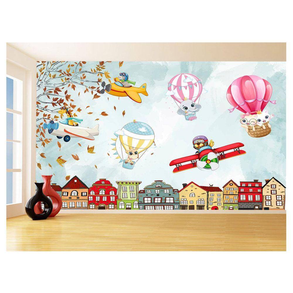 Papel De Parede 3D Infantil Bichinos Floresta 3,5M Azs365