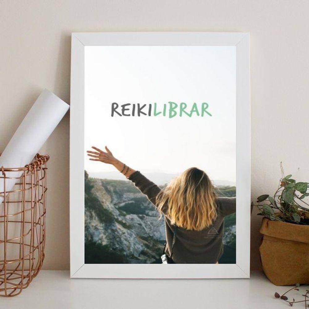 Quadro Decorativo Reiki - Reikilibrar 45X34Cm
