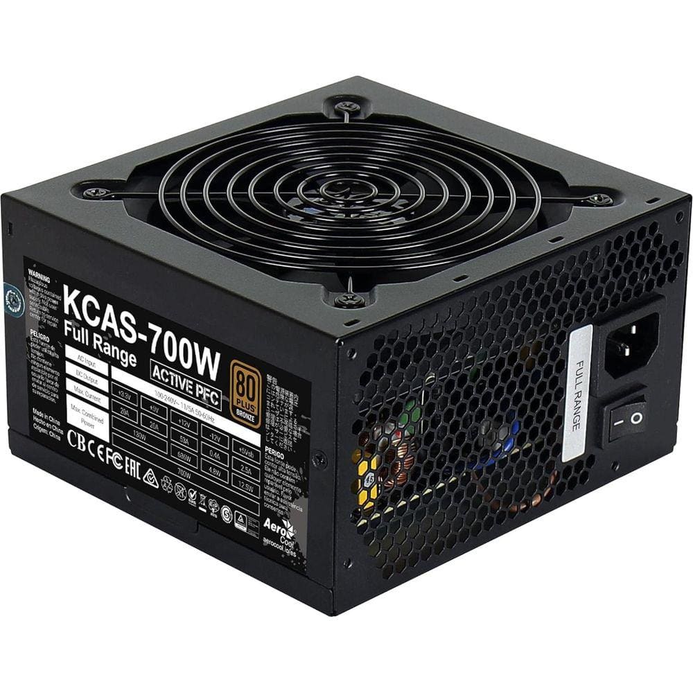 Fonte de Alimentação ATX Aerocool 700W 80 Plus Bronze Full Range KCAS 700W