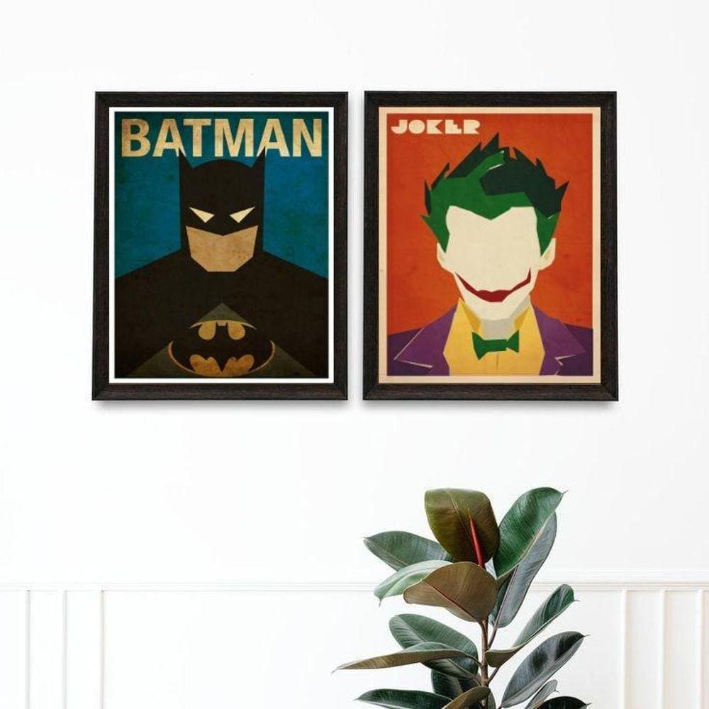 Kit 2 Quadros Decoração Quarto Infantil Menino 33X24Cm Vidro