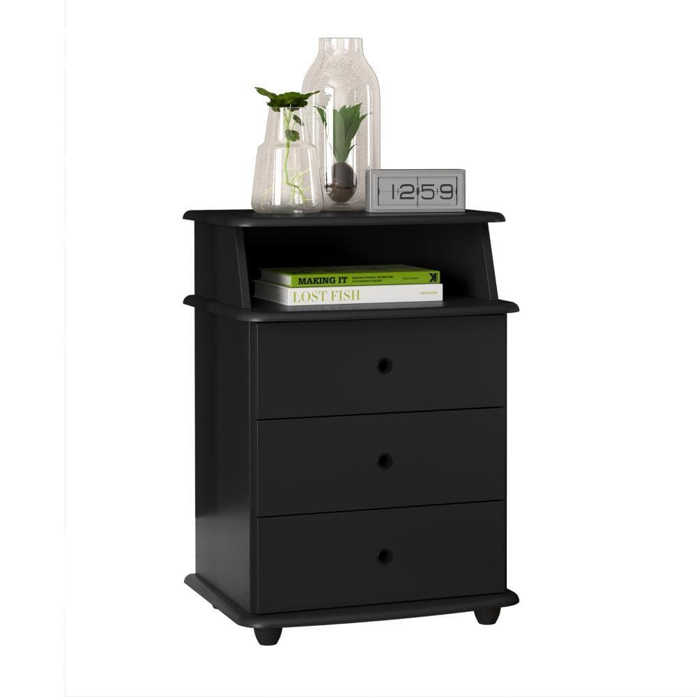 Mesa de Cabeceira Luxo Preto