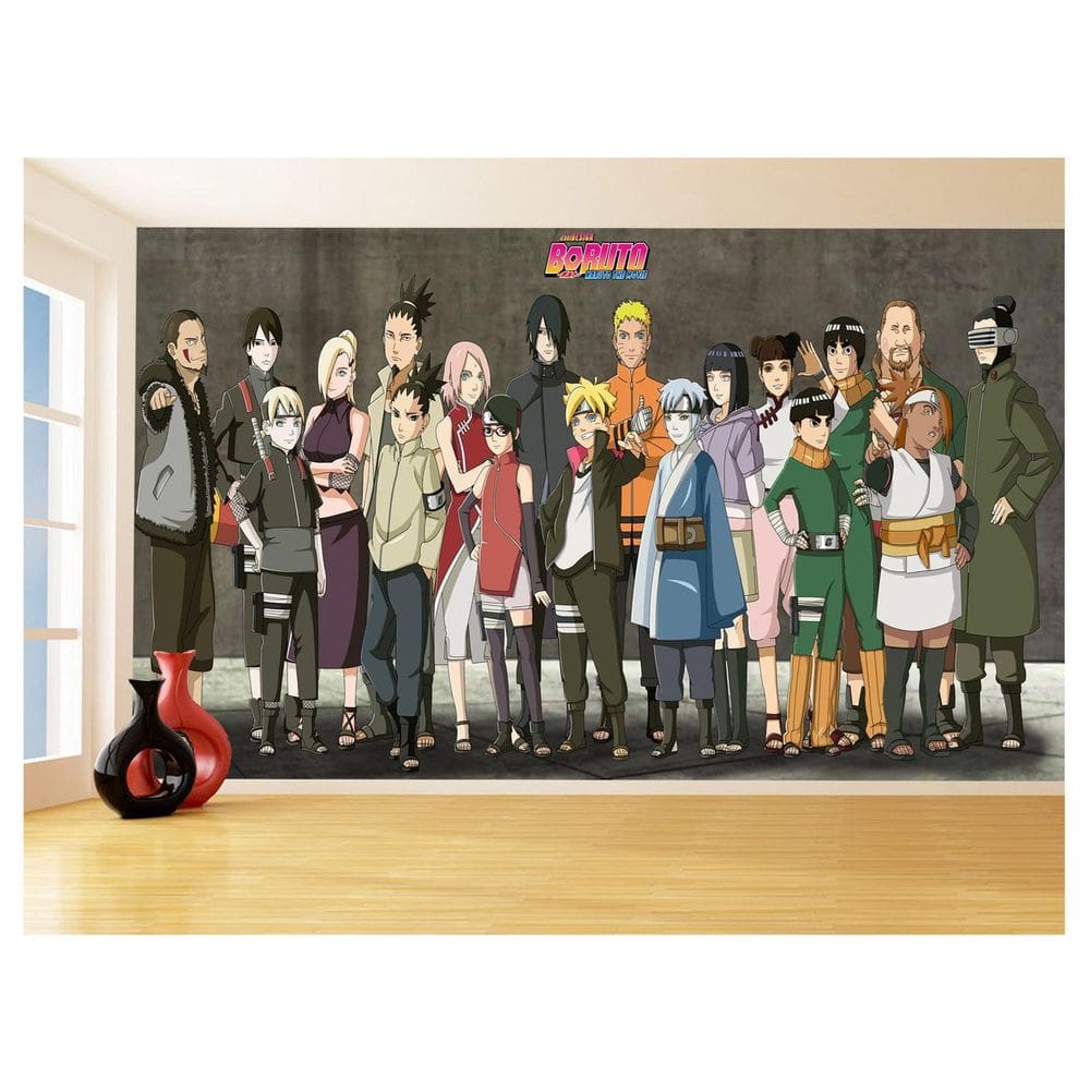 Papel De Parede Anime Naruto Mangá Desenho Art 3,5M Nrt11