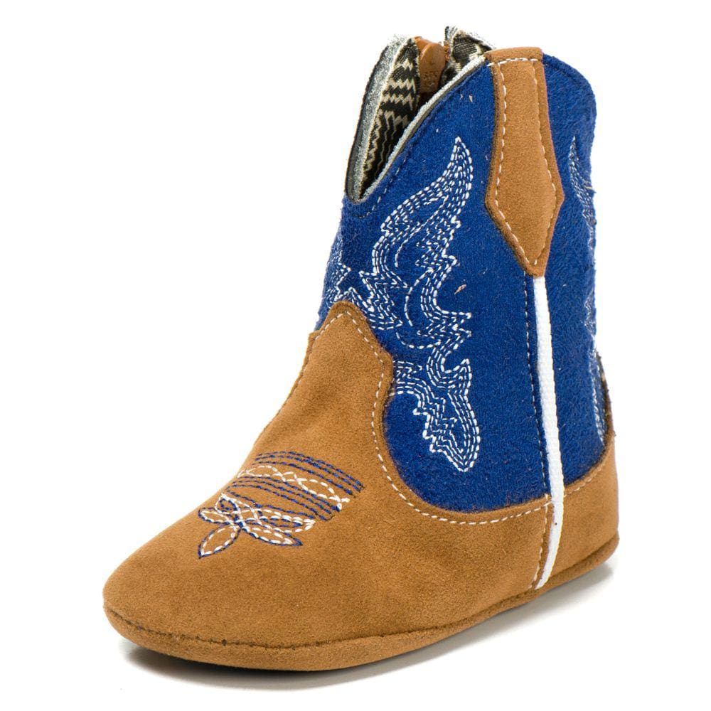 Bota Texana Baby Azul Baby Conforto Sola em Borracha