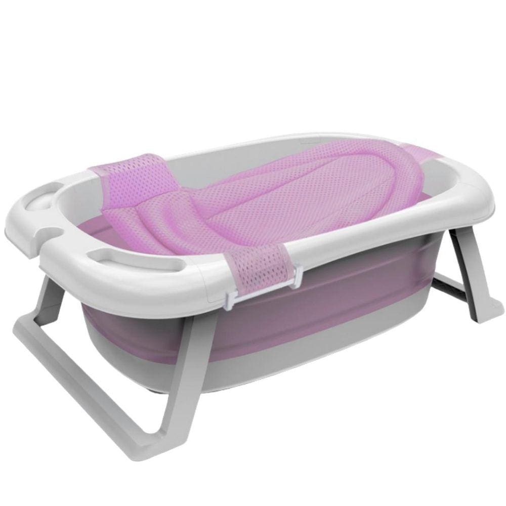 Banheira Bebe Dobrável Portátil Medidor Temperatura E Rede
