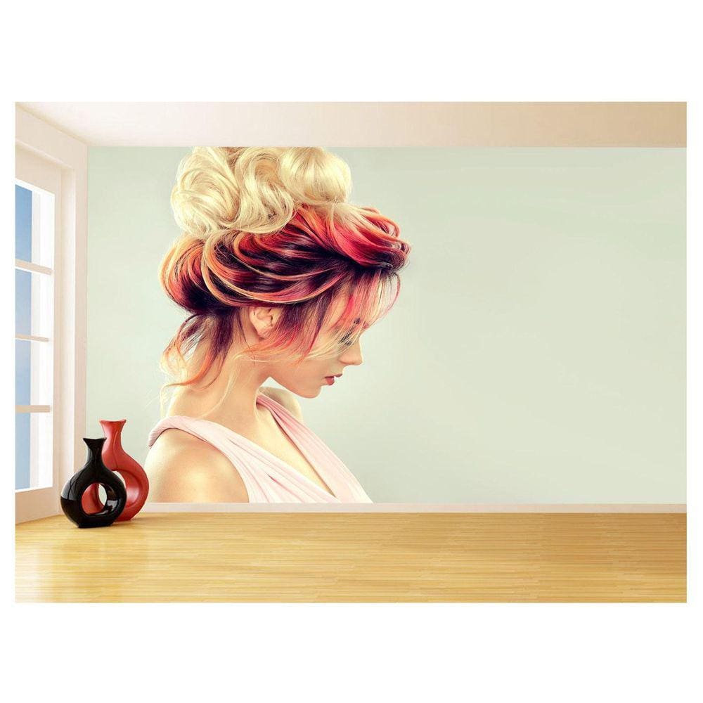 Papel De Parede 3D Salão De Beleza Corte Cabelo 3,5M Slb31