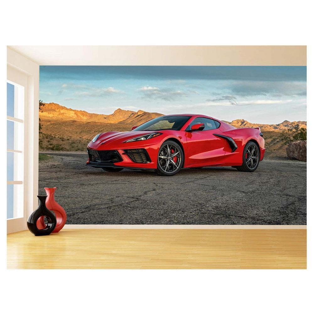 Papel De Parede Carro Corvette Chevrolet Chevy 3,5M Car45