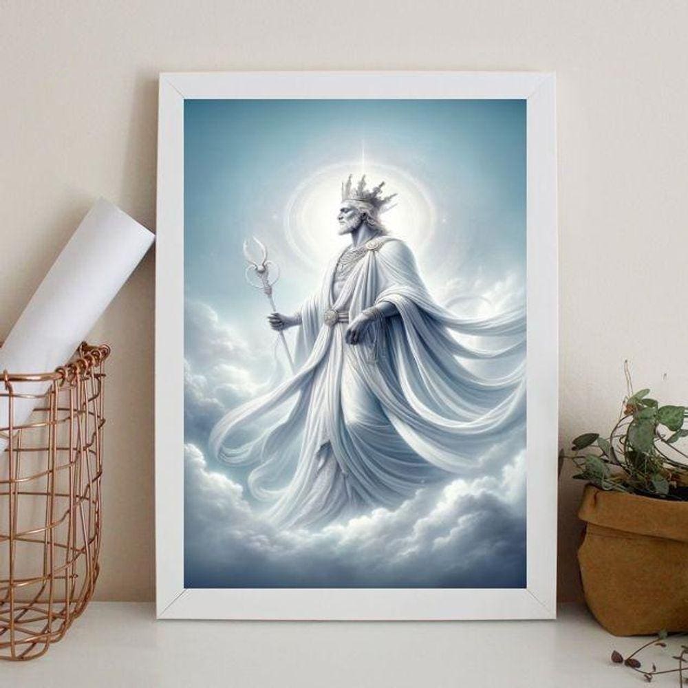 Quadro Decorativo O Criador 45X34Cm - Com Vidro