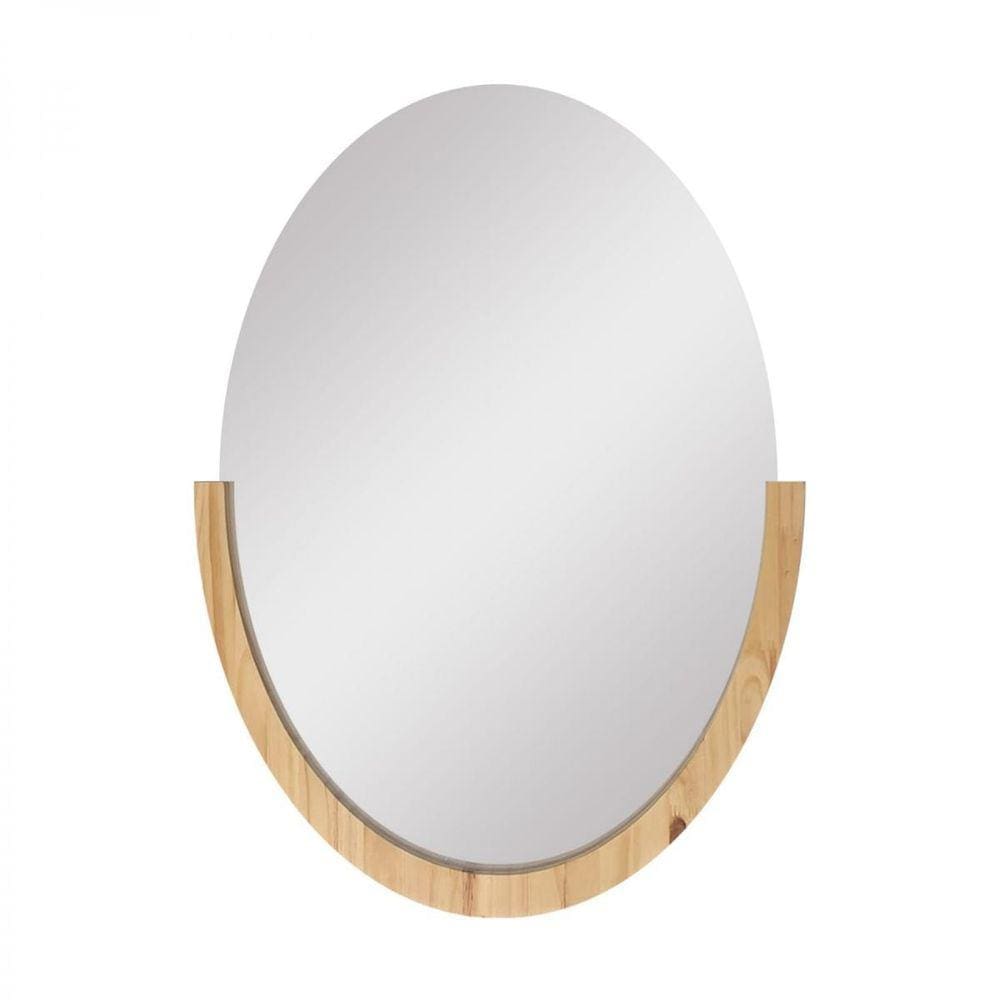 Espelho Decorativo Midle Pinus 60X40Cm Oval