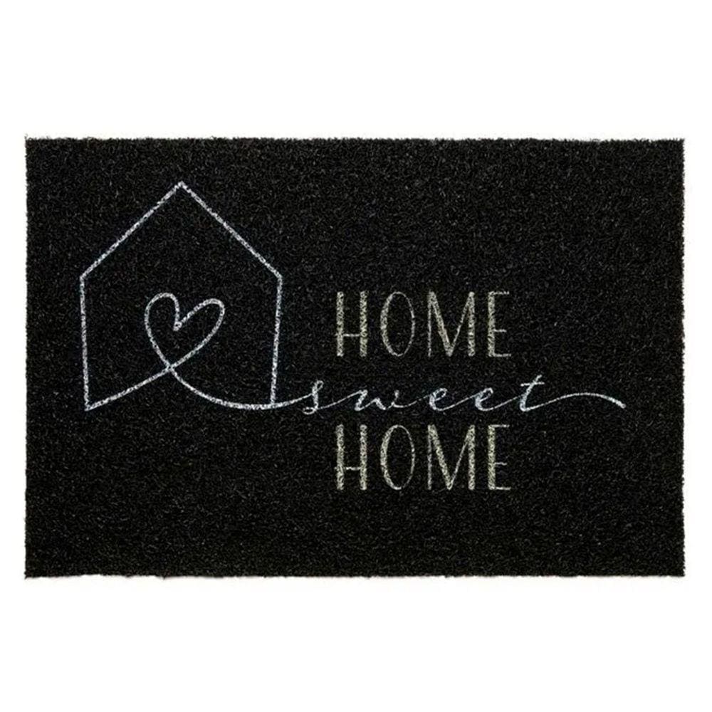 Tapete Capacho Vinil Superprint Home Kapazi 40x60 cm Preto