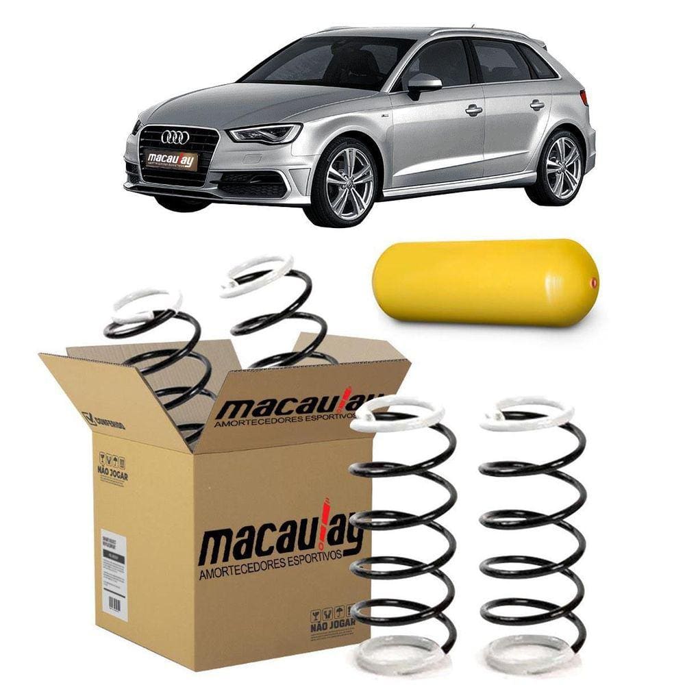 Par De Molas Gnv Traseira Audi A3 Sportback