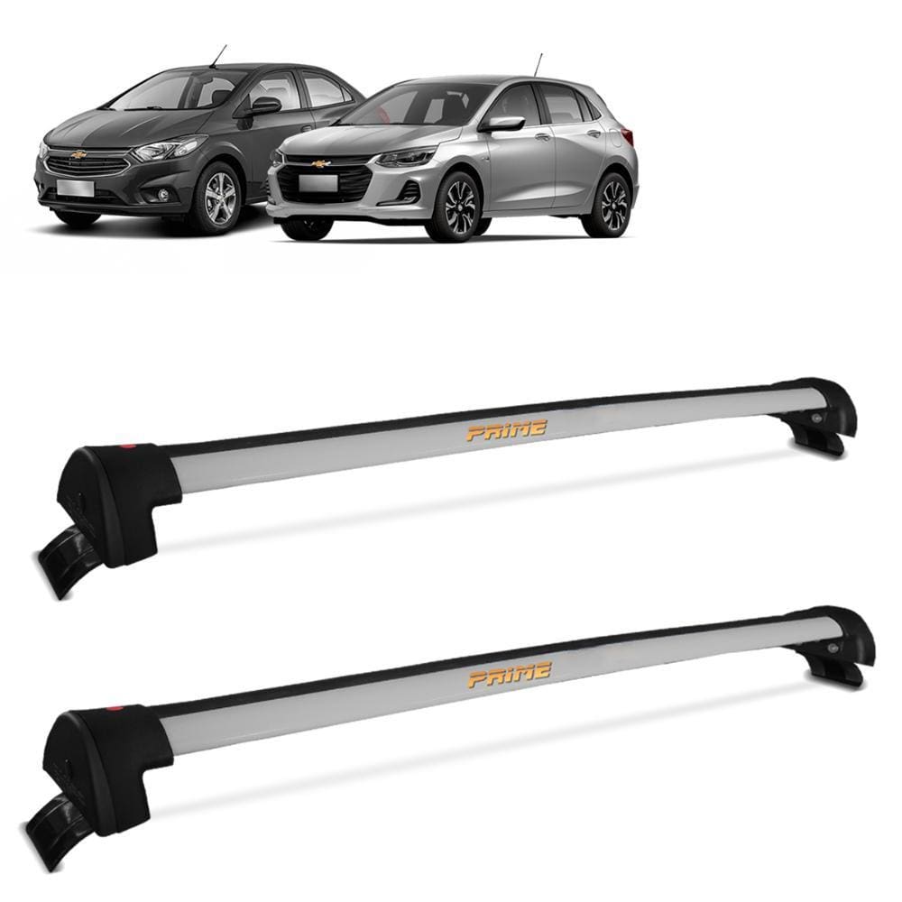 Rack De Teto Prisma 2013 a 2019 Onix 2013 a 2023 Alumínio Prata