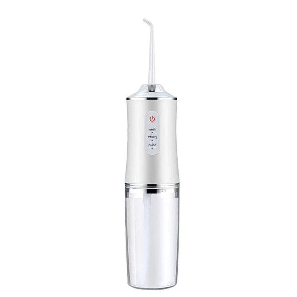 Irrigador Oral Limpeza Bucal Recarregável 4 Bicos - Branco
