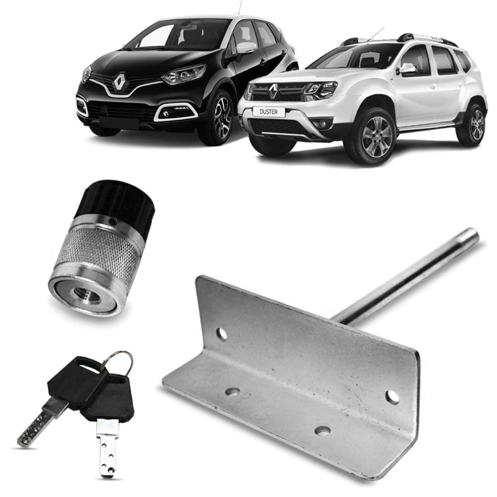Trava de Estepe Duster 2012 a 2023 Captur 2017 a 2023 Protetor Antifurto Gtnox