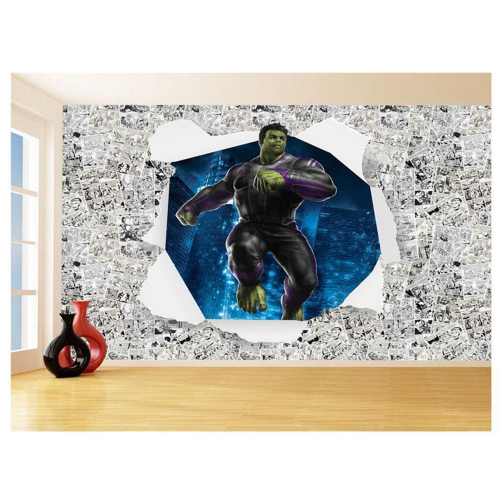 Papel De Parede 3D Heróis Página Quadrinhos Hq 3,5M Nhma214