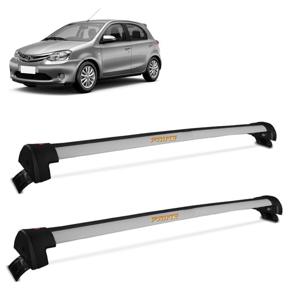 Rack De Teto Toyota Etios 2013 a 2021 Alumínio Prata