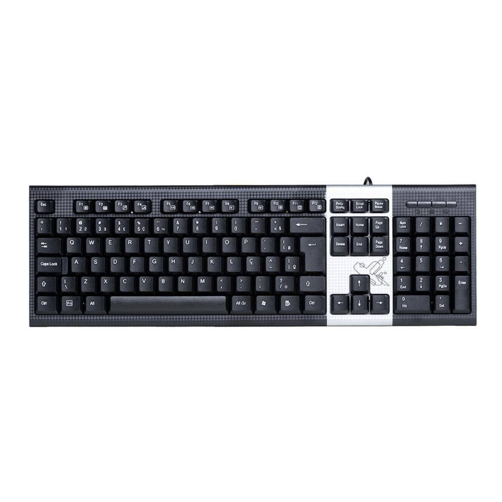 Teclado USB Multimídia Maxprint Industrial Standard - ABNT2 - Preto - 60000080