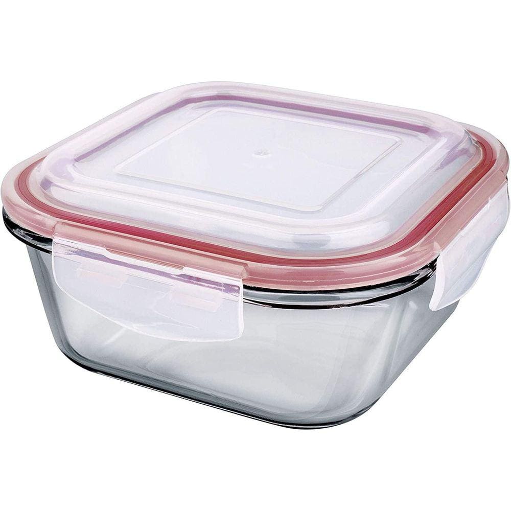 Pote De Vidro Quadrado 800Ml Marmita Freezer Microondas
