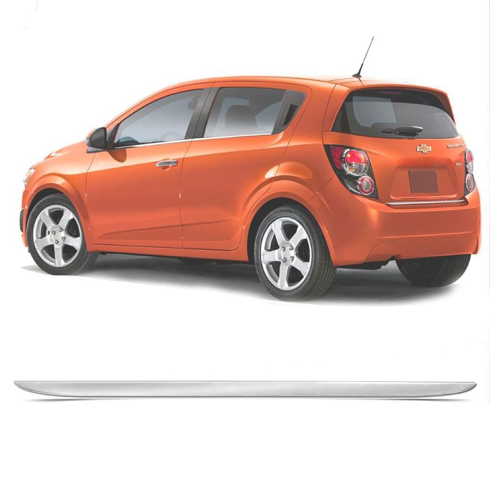 Friso Resinado Porta Malas Sonic Hatch 2012 a 2014 Cromado