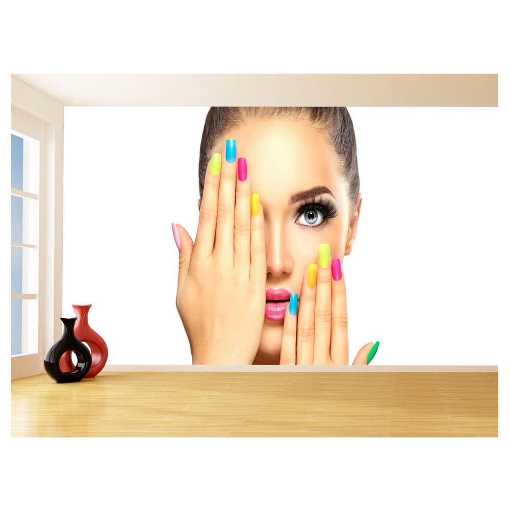 Papel De Parede Salão De Beleza Maquiagem Make 3,5M Slb67