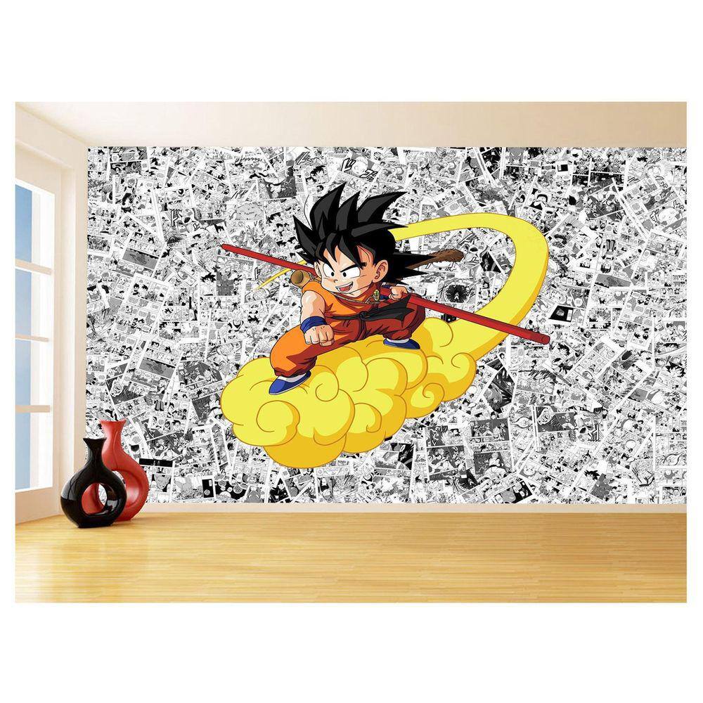 Papel De Parede Dragon Ball Goku Página Manga 3,5M Dbz527