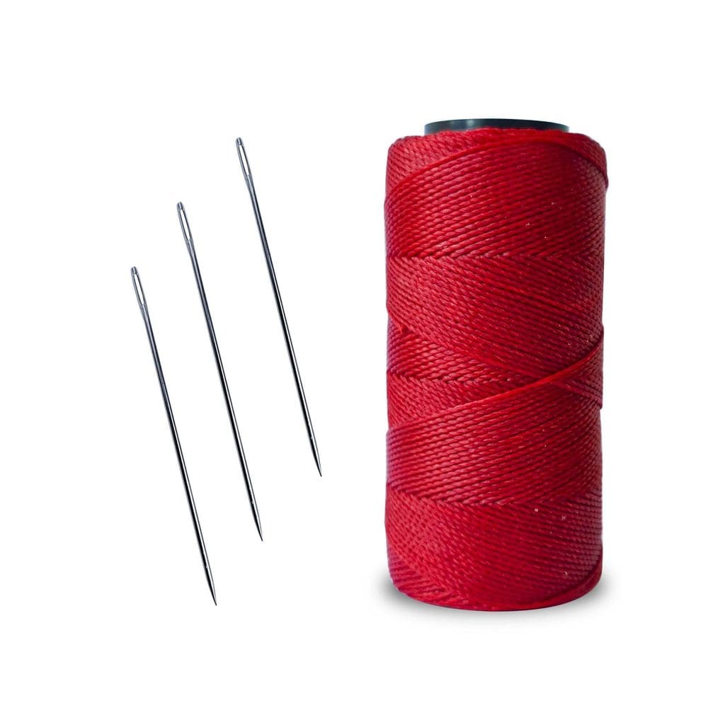 Linha Para Artesanato, Couros, Sapato N04 + 3 Agulhas De Aço