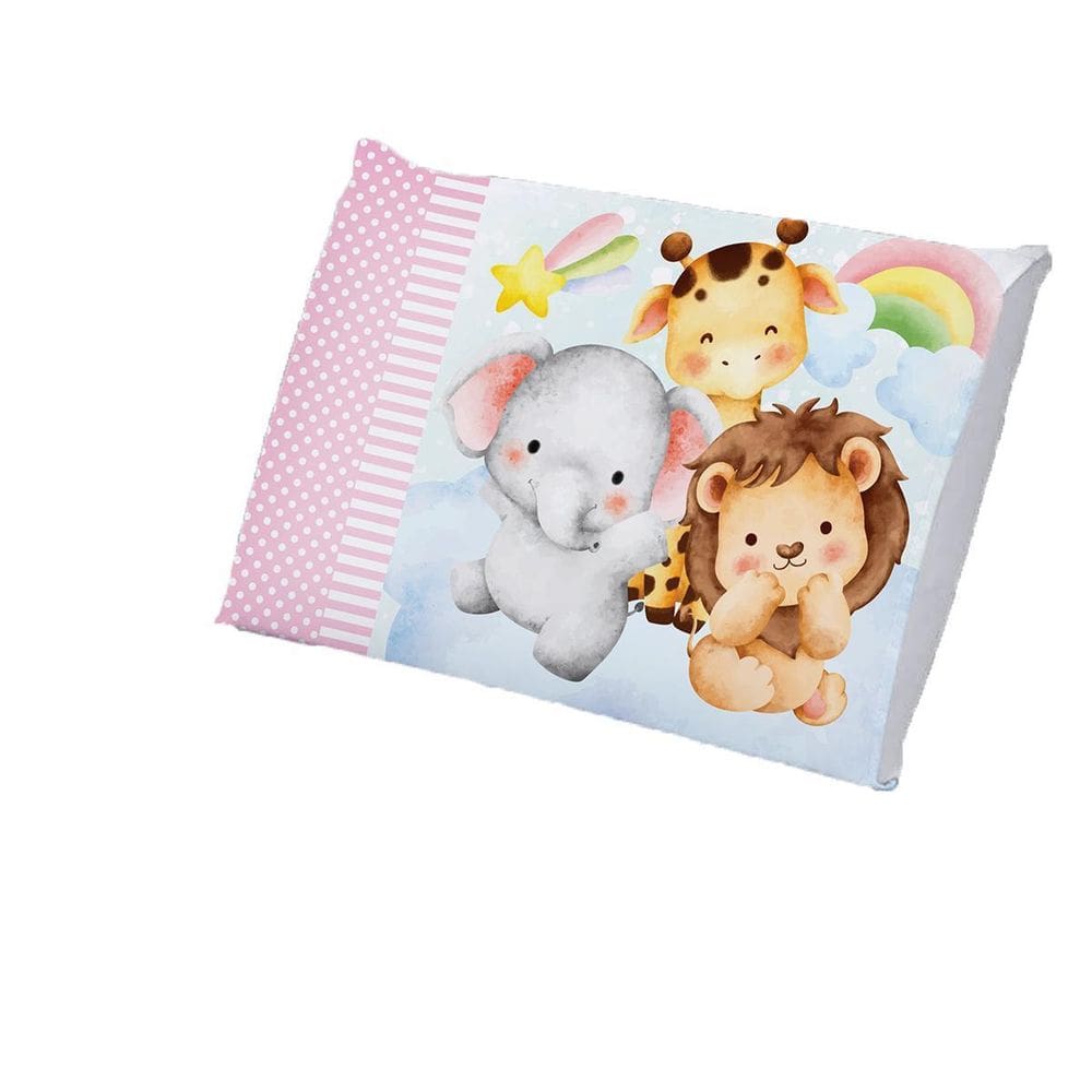 Fronha Infantil Estampada 50X70Cm Decoração Meninas E Menino