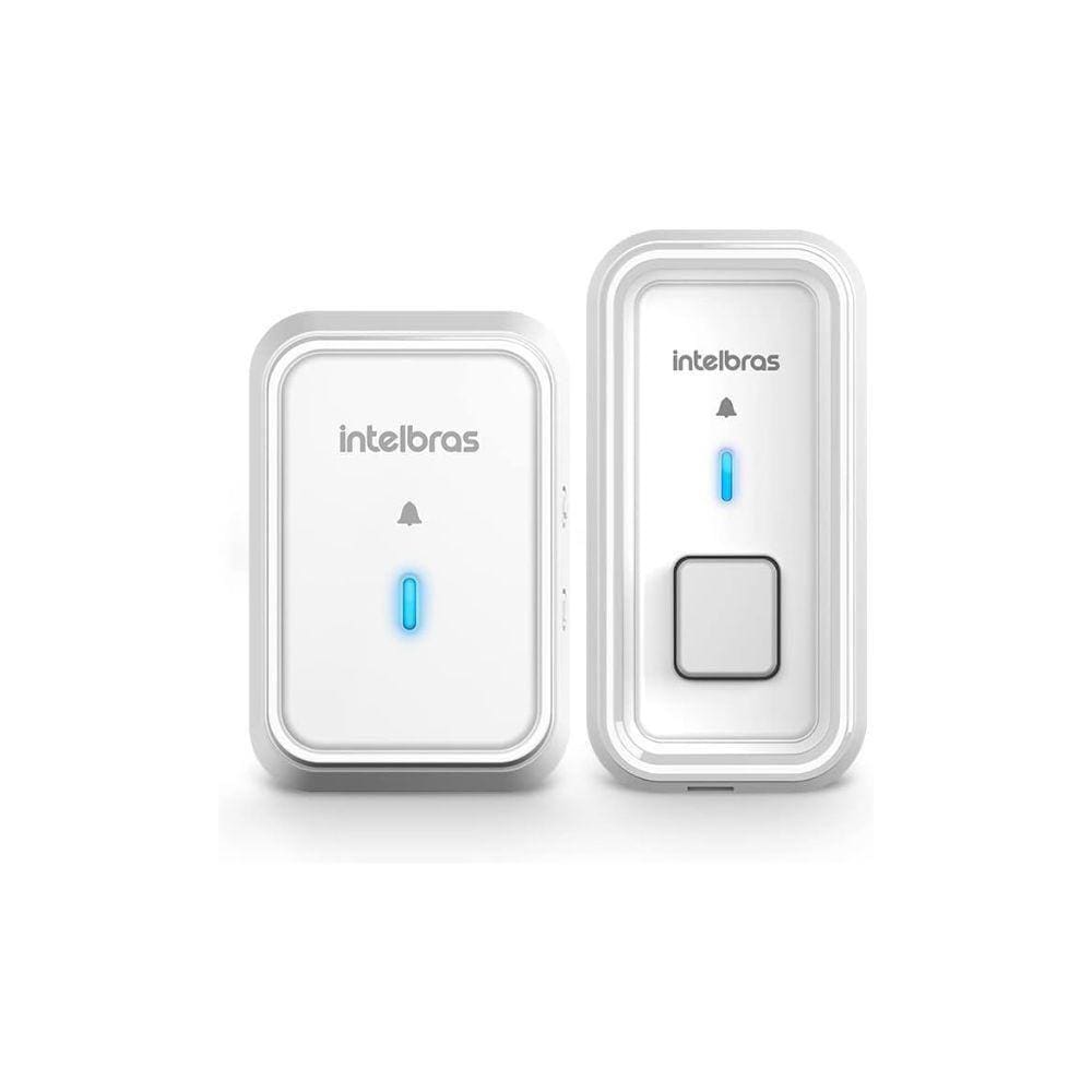 Campainha Sem Fio Residencial Com Bateria Intelbras Branca