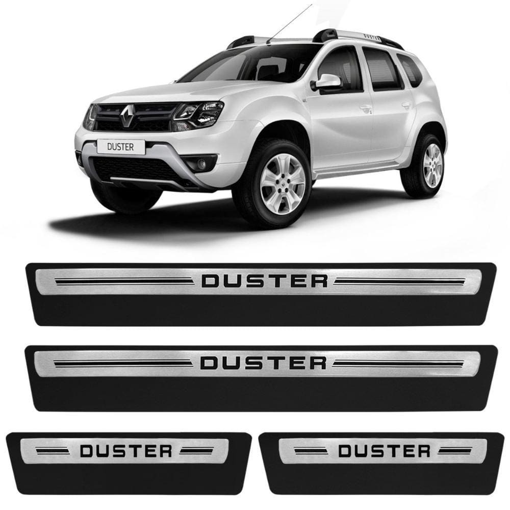 Jogo de Soleira Premium Duster 2012 a 2023 Escovada 4 Portas