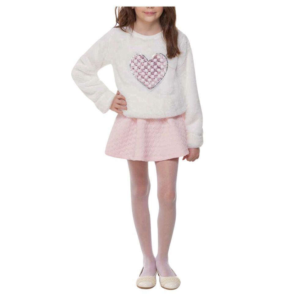 Blusão Pele Munlie Cru Rosa Fem