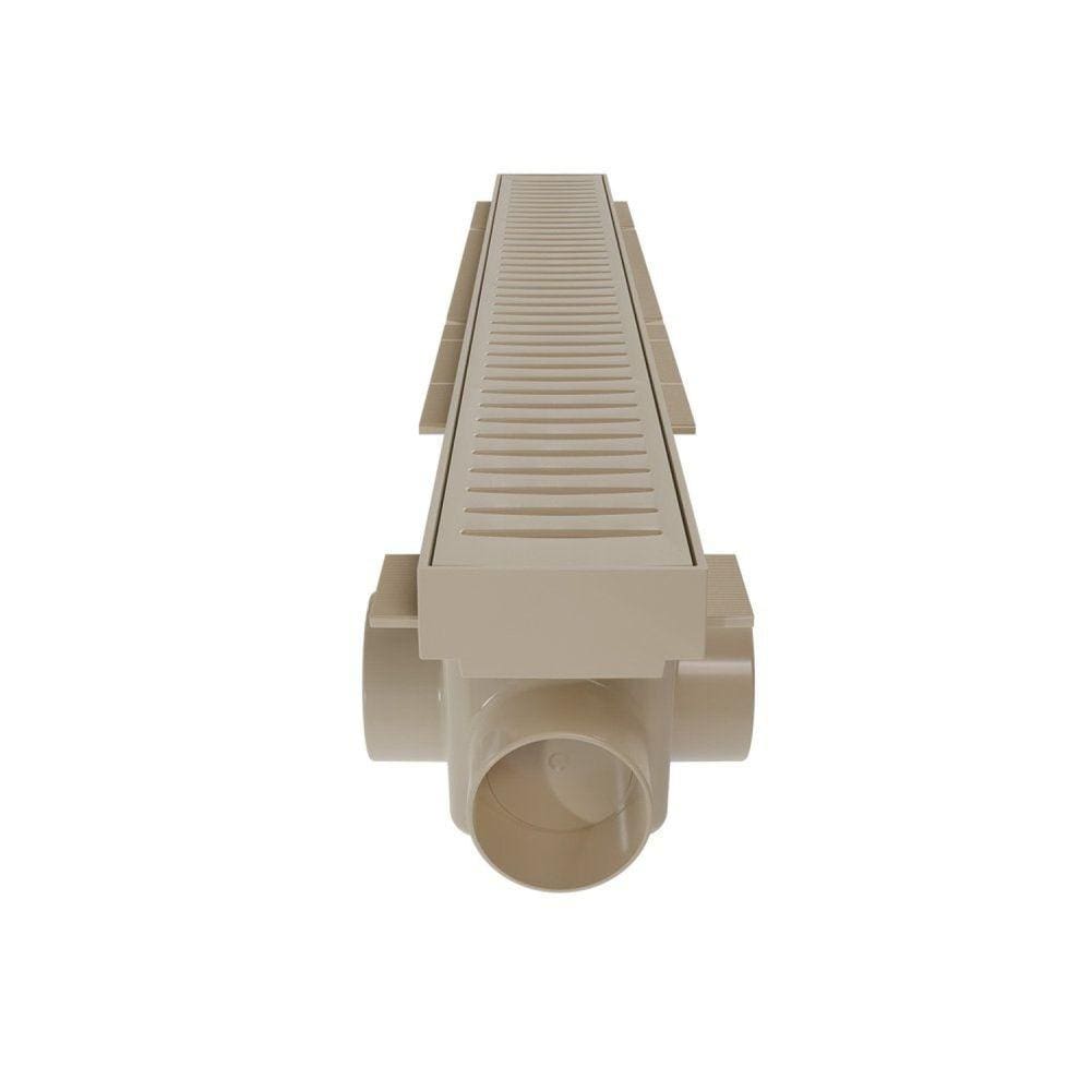 Ralo Linear com Tampa Vazada 50 cm Bege Astra Bege Claro