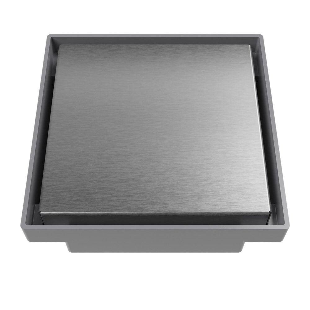 Ralo Oculto Quadrado de 15x15 com Tampa em Inox Astra Inox