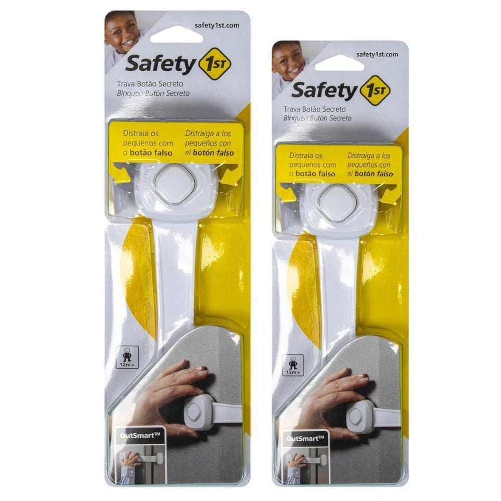 Kit Trava Com Botão Secreto 2 Unidades - Safety 1St