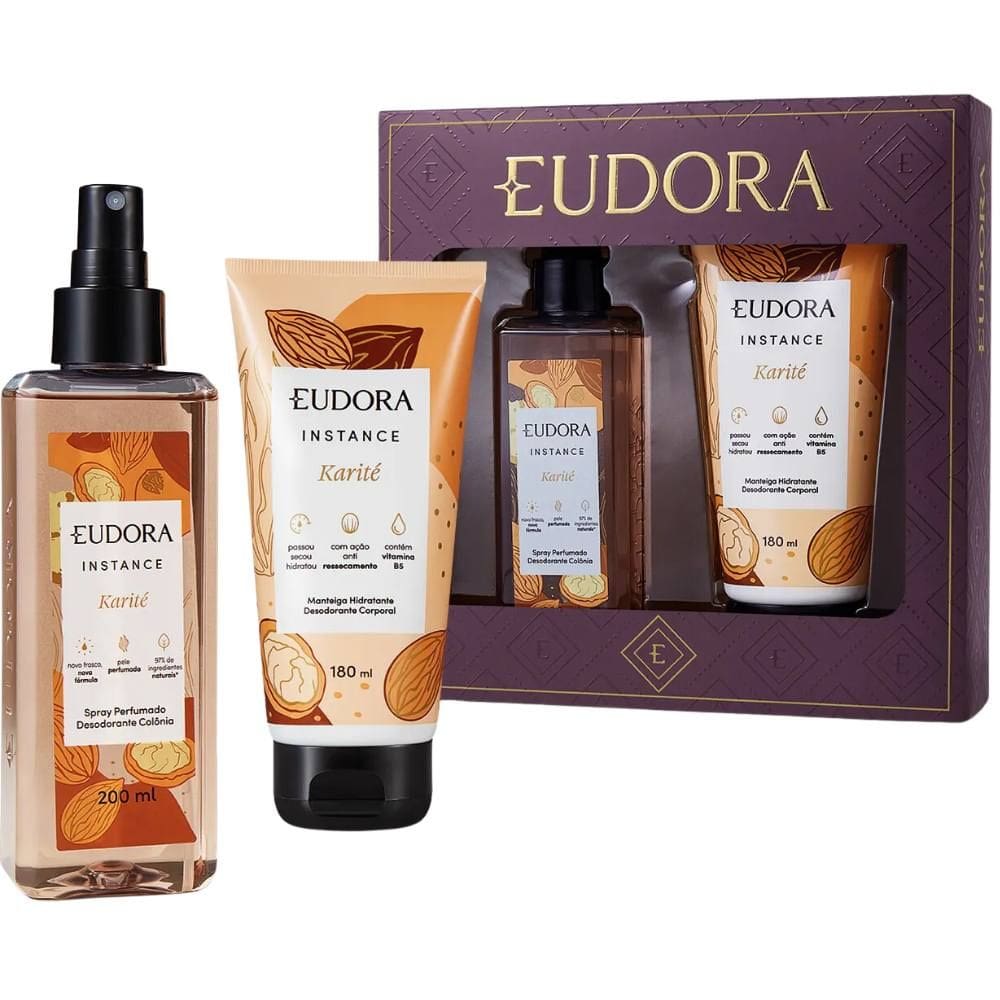 Kit Presenteável Eudora Instance Karité (2 itens)