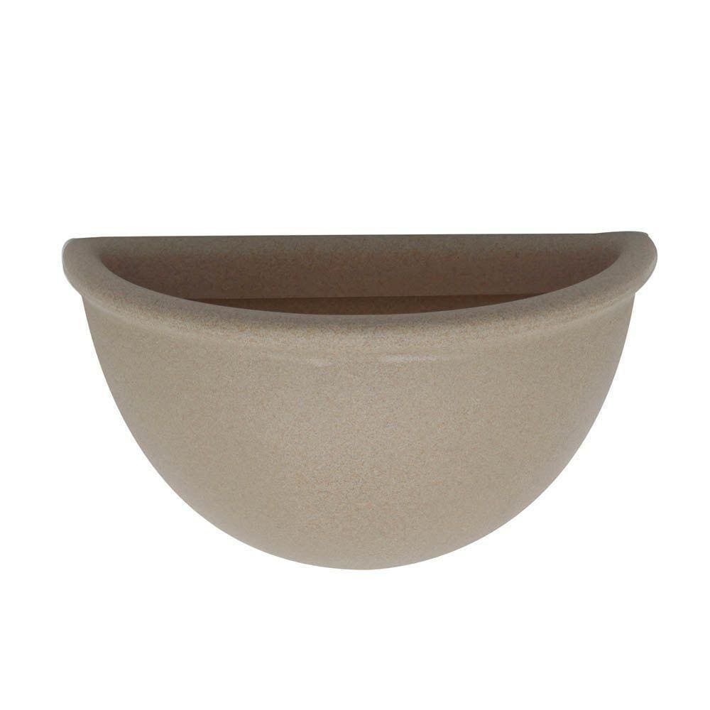 Vaso Parede Liso 34 X 20 Cm Cor 11 - Granito Areia