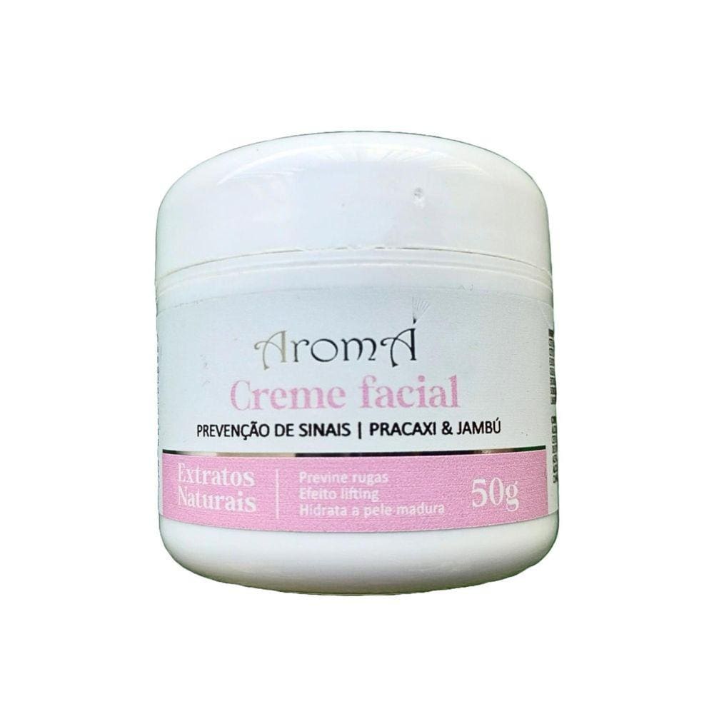 Creme Facial Prevenção De Sinais Pracaxi & Jambú Aromá 50G