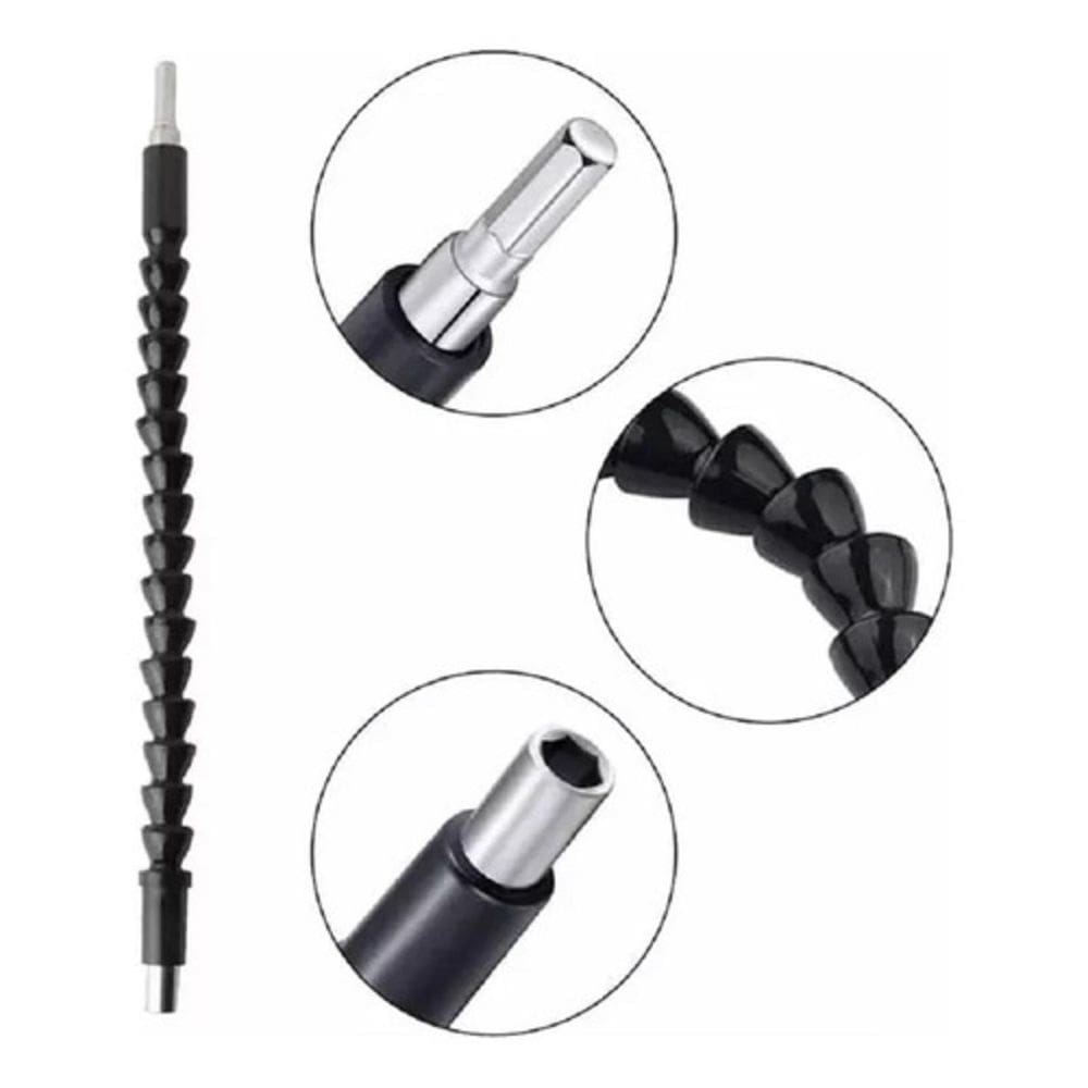 Cabo Extensor Prolongador Flexivel 30Cm Parafusadeira