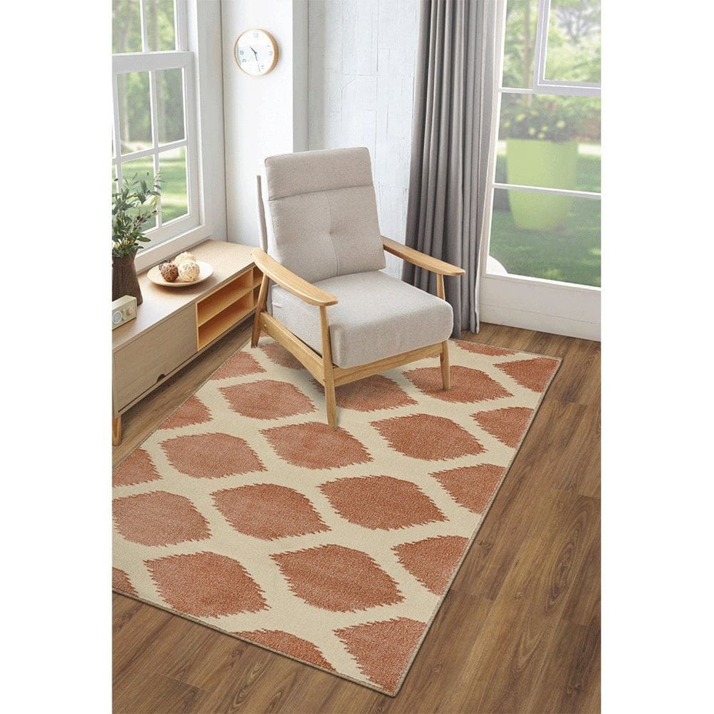 Tapete 100x150cm Lyre Supreme Tapetes São Carlos Ikat Rosa