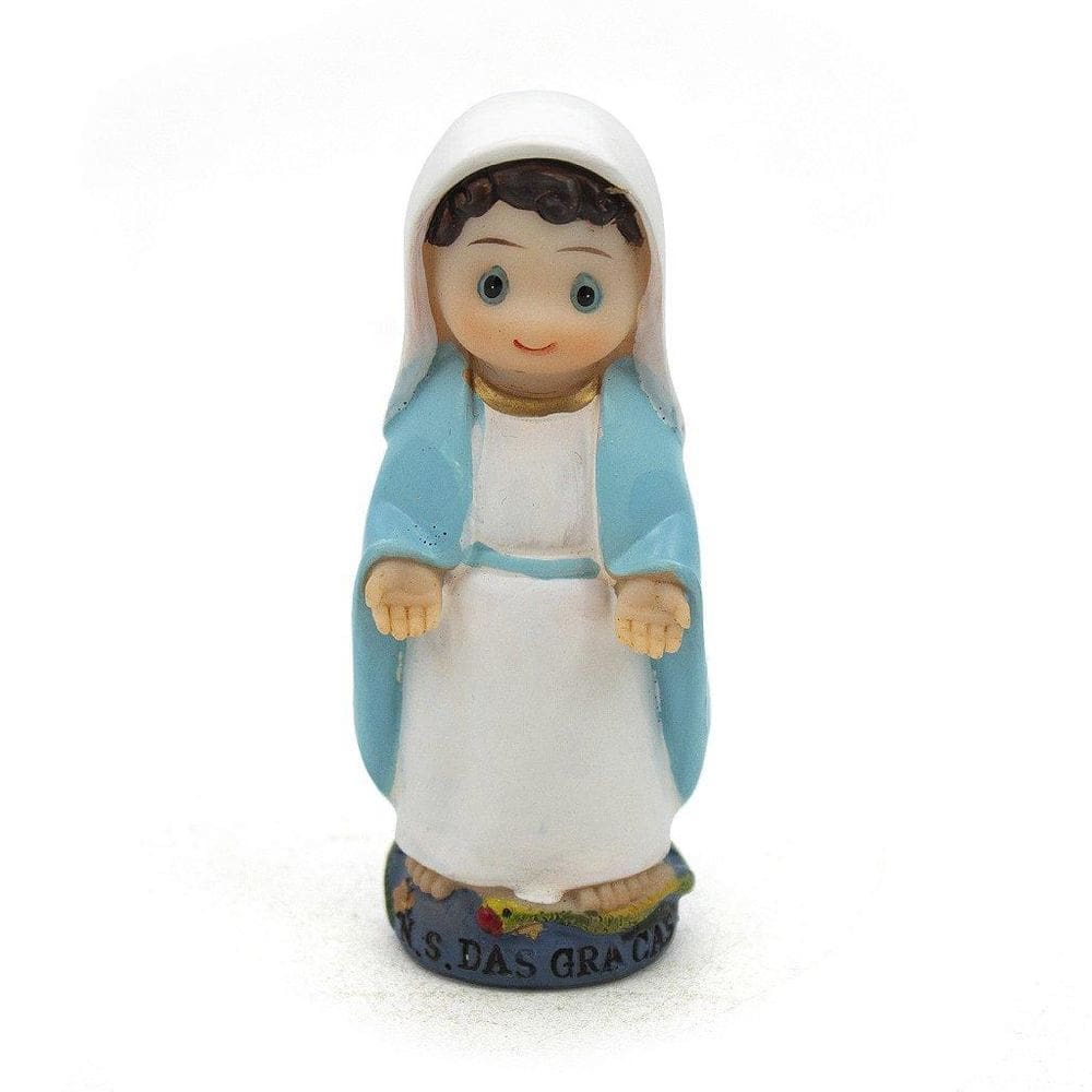 Imagem Nossa Senhora Das Graças Infantil Importada Resina 8