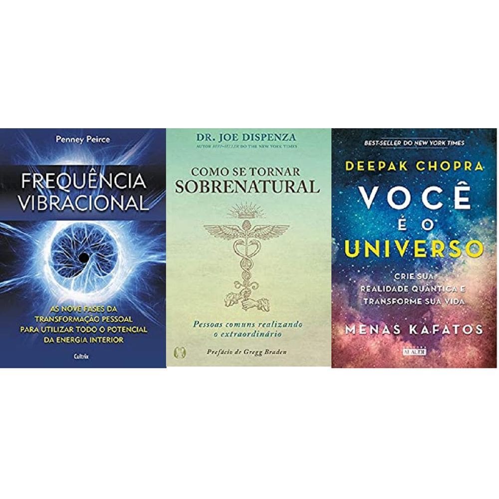 Kit 3 Livros Frequência Vibracional + Como Se Tornar