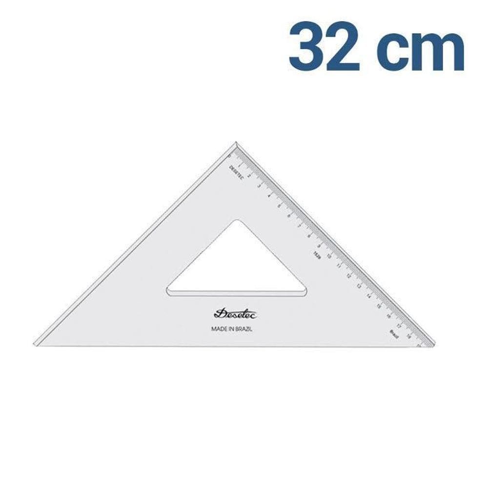 Esquadro Acrilico 32Cm 45 Com Graduacao - 1532