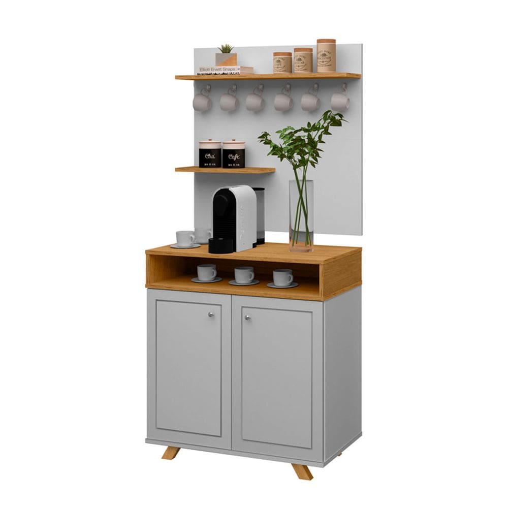 Cantinho do Café Star Cinza Nature - JA Móveis